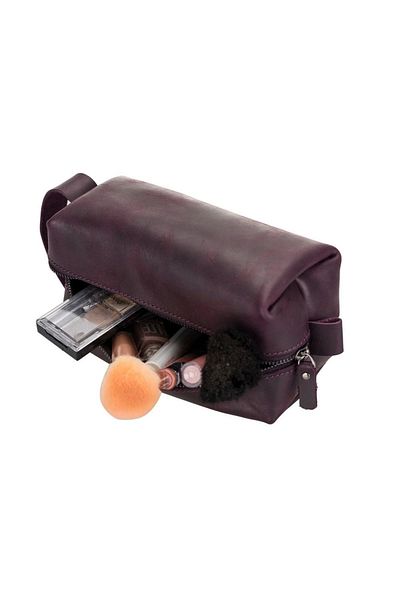 Enseb Leather Care and Travel Bag, Size M, Aa7 Purple