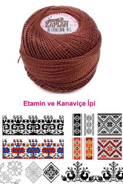 PRATİKOBA Tiger Etamine and Cross Stitch Lanyard No. 8 Code/Color: 400 - Royaleks