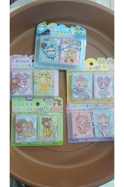 ATLAS TOYS Mini Water Sticker Notebook 120 Sticker Melodi Notebook 8 Pieces