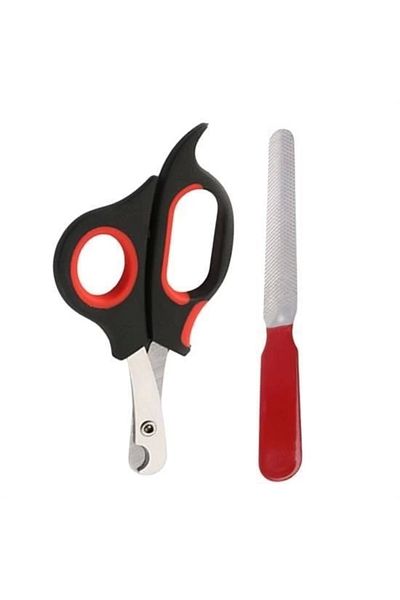 Angoravi Pet Nail Clipper And Rasp Set Manicure Pedicure Paw Care Tool Non-Slip Handle