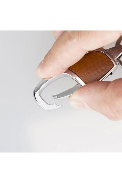 Enseb Leather Keychain Bkr13 Rst2 Tan
