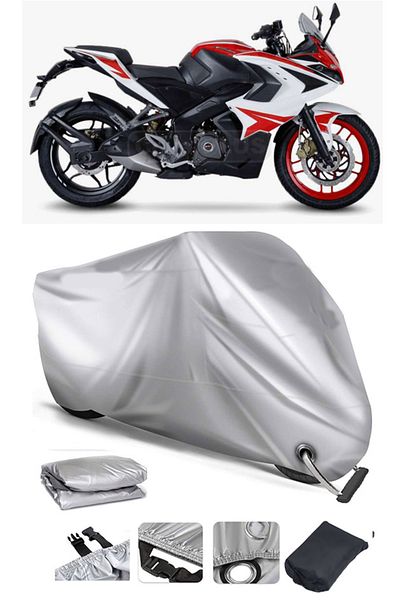 CoverPlus حقيبة ظهر بغطاء محرك Bajaj Pulsar Rs 200 متوافقة (اتصال، قفل متوافق)