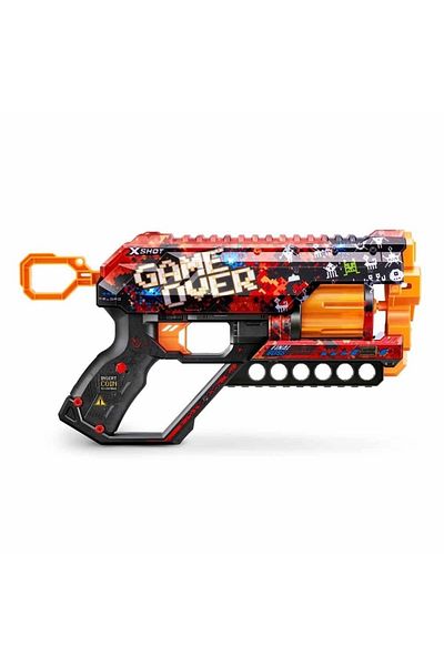 RBY X-Shot Skins Griefer 12 Rounds Sponge Dart Shooting Gun 32 cm - 89380