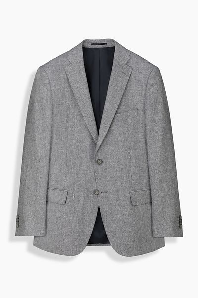 Sarar Men's Woven Linen Fabric Classic 4-Droup Regular Fit Gray Jacket