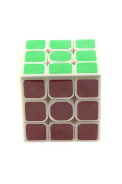 RBY Colorful Intelligence Cube on a White Background 3X3X3-5,5 cm