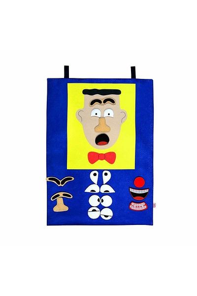 LiderGlobal AND-9170 Facial Expressions - Men's Velcro Board