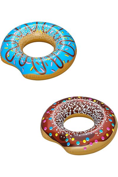 BESTWAY 107 Cm Inflatable Donut Bagel - Sea Bagel Donut