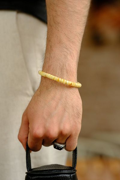 dergah tesbih Special Design Drop Amber Bracelet