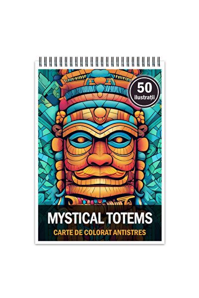 Legendary Gifts Carte de colorat pentruantistres, 50 de ilustratii, Mystical ...