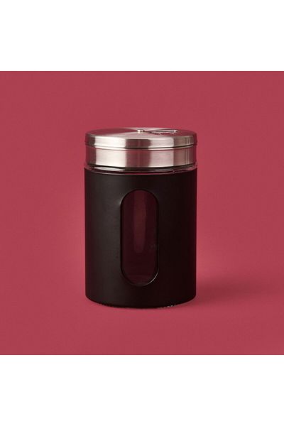 MATMEL Glass Flake Pepper Shaker - Black / White - 10.5 cm