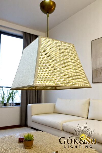 Göksu Lighting Rattan China Model - Bohemian Rustic Pinterest Modern Chandelier Lighting