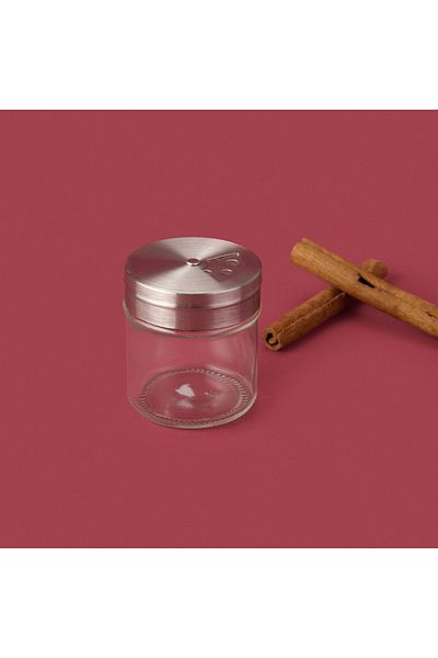 MATMEL Glass Spice Rack - Gray / Transparent - 5.5 cm