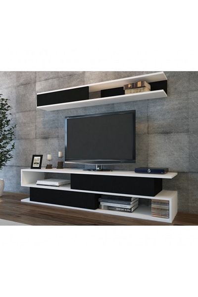 SAHABA Sims Black TV Stand