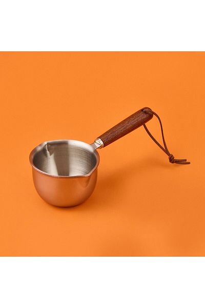 MATMEL Steel Sauce Bowl - Gray / Brown - 120 ml