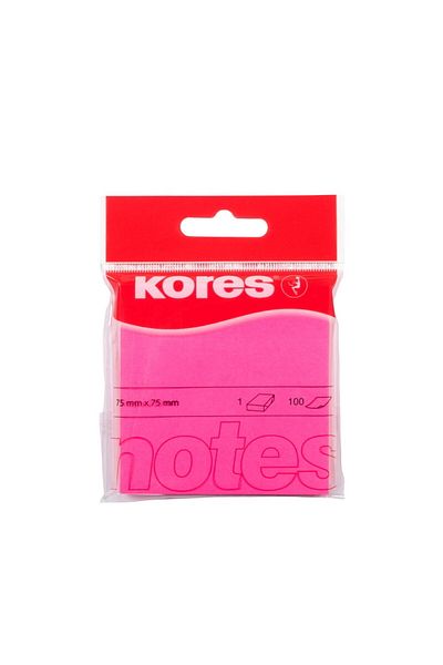 MATMEL 100Pcs Adhesive Note Paper - Pink - 7.5 cm