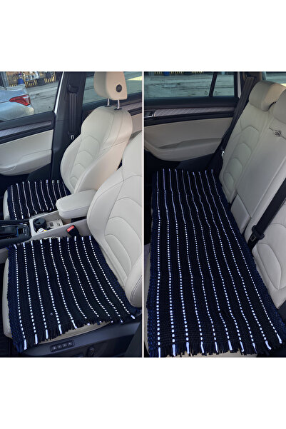 Point Anti-Sweat 3-Piece Cushion Set Sleeping Rug Black White