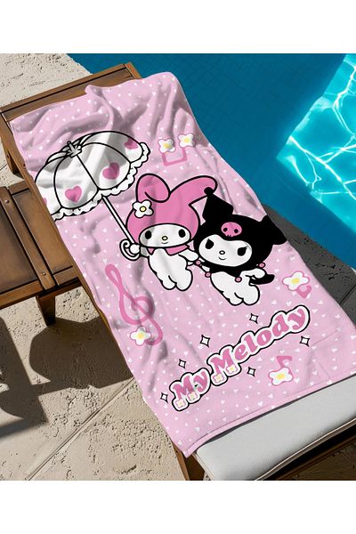 hediyechy Kurmi Melody Themed Beach Towel