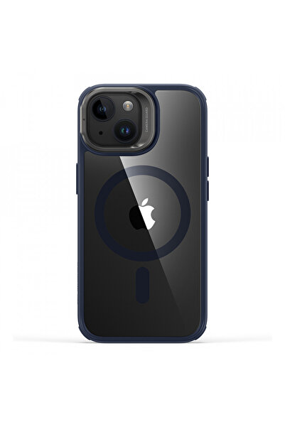 ESR Case for iPhone 15 Plus - ESR Classic Hybrid HaloLock Kickstand - Clear Dark Blue