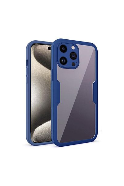 Techsuit IPhone 15 Pro Case + Screen Protector - Techsuit ColorVerse 360 Series - Blue