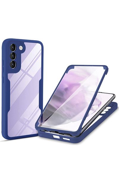 Techsuit Carcasă pentru Samsung Galaxy S23 + Folie - Techsuit ColorVerse 360 ​​Series - Albastră
