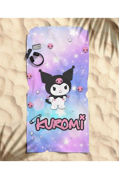 hediyechy Kuromi Dream Themed Beach Towel
