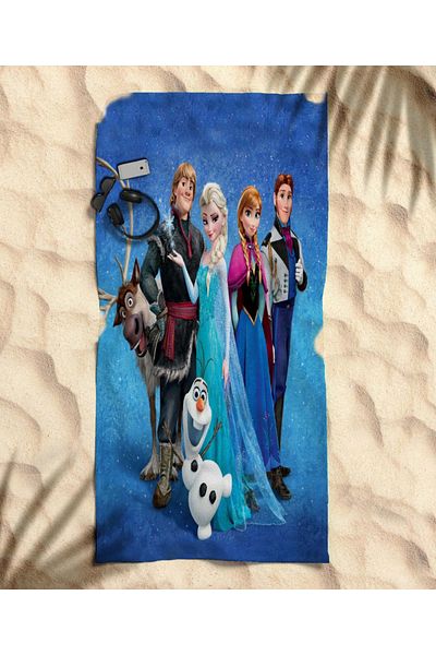 hediyechy Frozen Themed Beach Towel