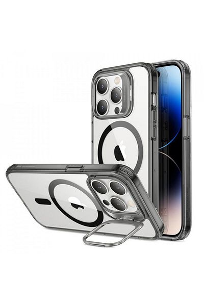 ESR IPhone 14 Pro Max Case - ESR Classic Kickstand HaloLock - Clear Black
