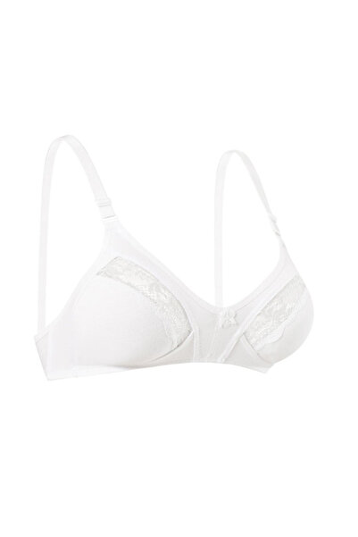 Fily Underwear Ebru Luxury Gathered Lace Combed Cotton Bra (with Bra Washing ...