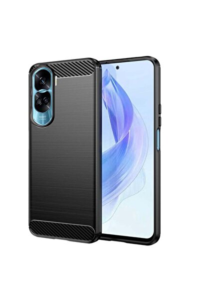 Techsuit Carcasă pentru Honor 90 Lite - Techsuit Carbon Silicone - Negru