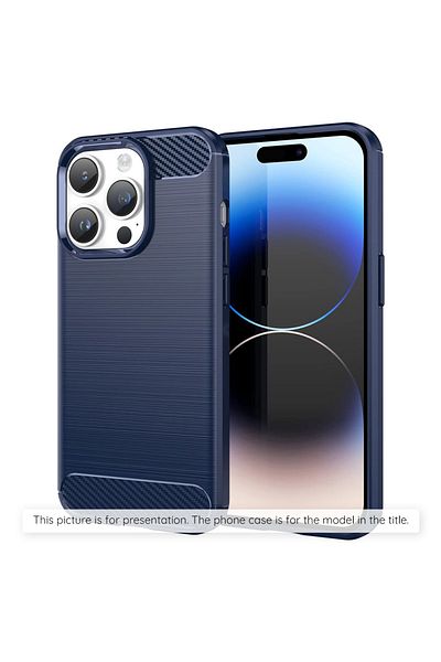 Techsuit IPhone XS Max Case - Techsuit Carbon Silicone - Blue