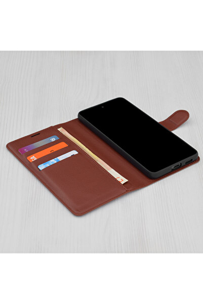 Techsuit IPhone XS Max Case - Techsuit Leather Folio - Brown