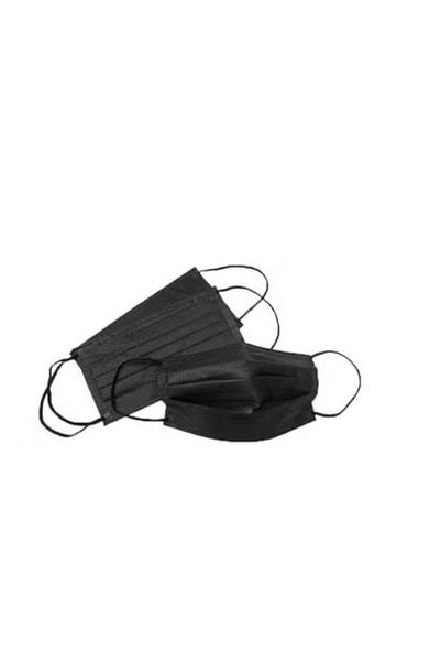 SKP Plastic Black 3-layer face mask (50 pieces)