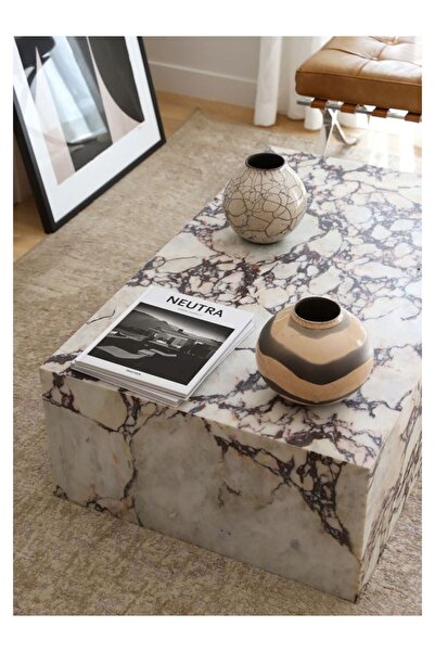 SMF MERMER Doğal Mermer Orta Sehpa