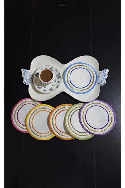 NGR HOME 6 قطع من مناديل كوكتيل القهوة