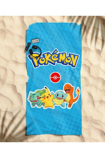 hediyechy Pokemon Themed Beach Towel