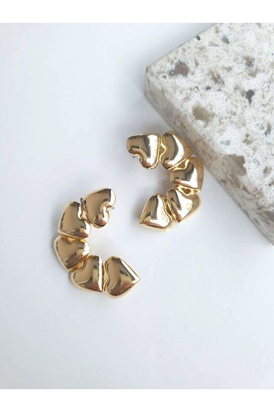 1881 STORE Vip Gold Heart Big Earrings