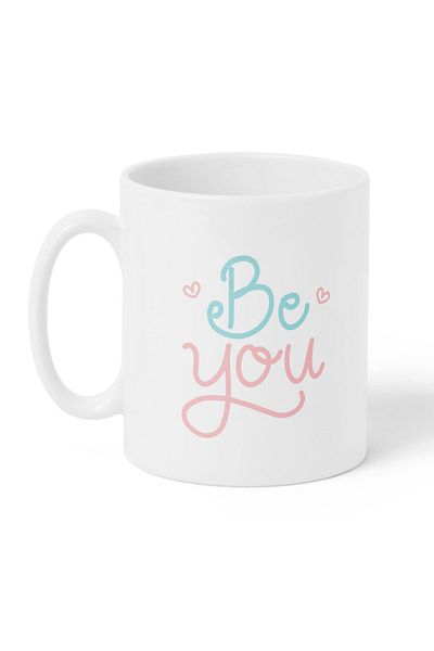 LOWHA 11 oz Ceramic Mug with Be You Design