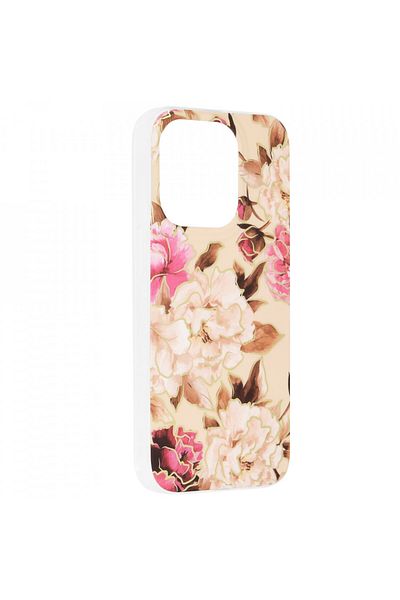 Techsuit Husă pentru iPhone 14 Pro - Techsuit Marble Series - Mary Berry Nude