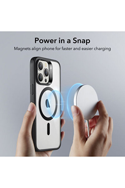 ESR Carcasă pentru iPhone 14 Pro - ESR Classic Hybrid HaloLock - Negru transparent