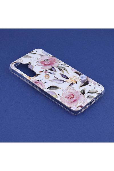 Techsuit Case for Samsung Galaxy A54 - Techsuit Marble Series - Chloe White