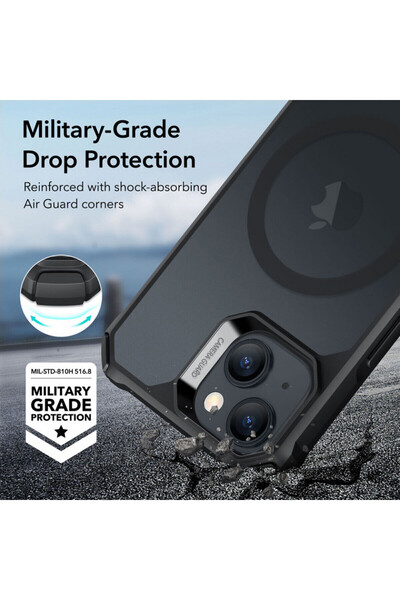 ESR Case for iPhone 15 Plus - ESR Air Armor HaloLock - Frosted Black