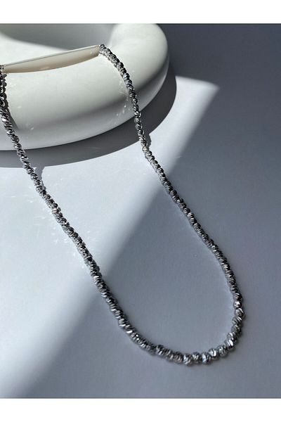 marsel aksesuar Dorika Mini Topcuk Silver Silver Necklace