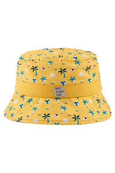 Kitti Girl's Palm Patterned Summer Fedora Hat (Age 4-8)