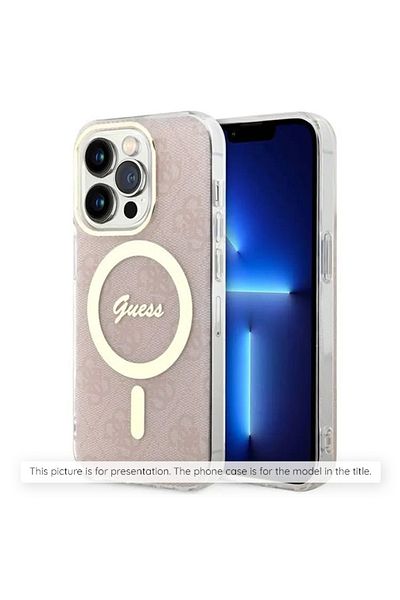 Guess Case for iPhone 16 Pro - Guess IML Glitter Gradient MagSafe (GUHMP16LHGRCELW) - Brown