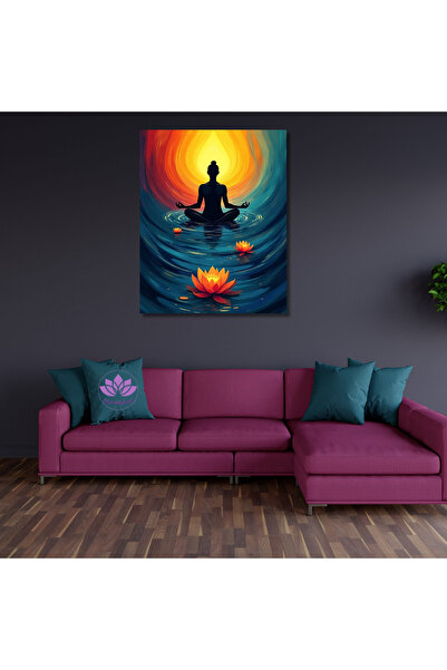 LİLYHOBBYLAND Sayılarla Boyama Hobi Seti Renkli Baskılı Kasnağa Gerili 40x50 ...