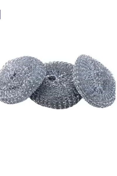 SKP Plastic Small Silver Dishwasher Wire Scourer (12 pcs)