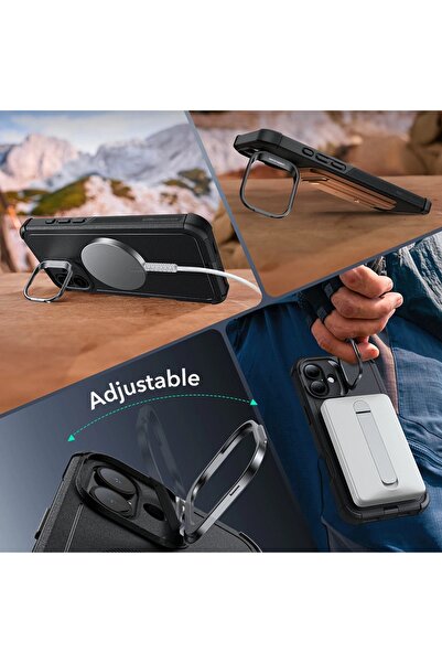 ESR IPhone 16 Case - ESR Cyber Armor Kickstand - Green