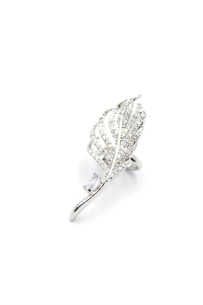 PRATİKOBA Leaf Cartilage Earrings - Silver