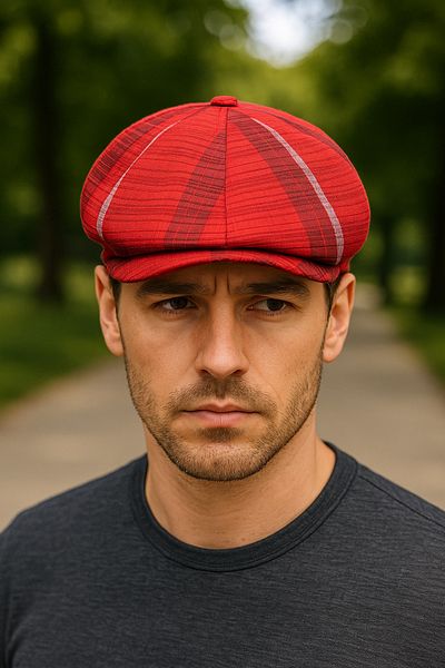 LAGRANZE Trendy Plaid Men's Hat – Casual & Retro