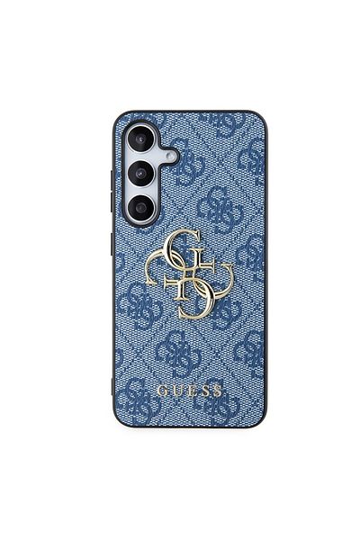Guess Carcasă pentru Samsung Galaxy S24 Plus - Guess Hardcase 4G cu logo metalic mare (GUHCS24M4GMGBL) - Albastră